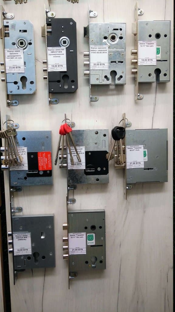 Замки врезные для металлических дверей