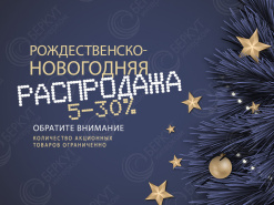Рождественско-новогодняя распродажа уже началась!